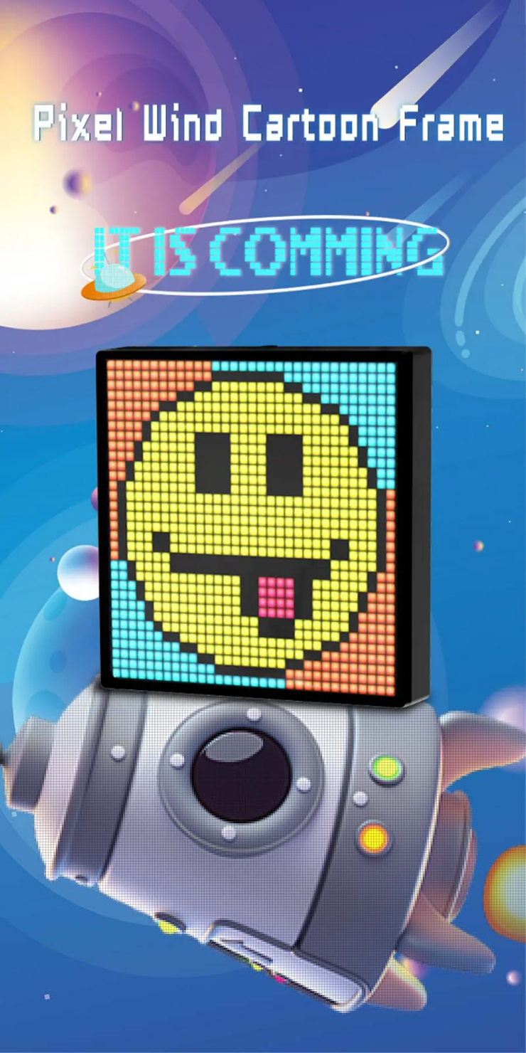 Pixel screen Bluetooth DIY point control screen alarm clock time screen wall-mounted LED pixel light full color dynamic smart DIy