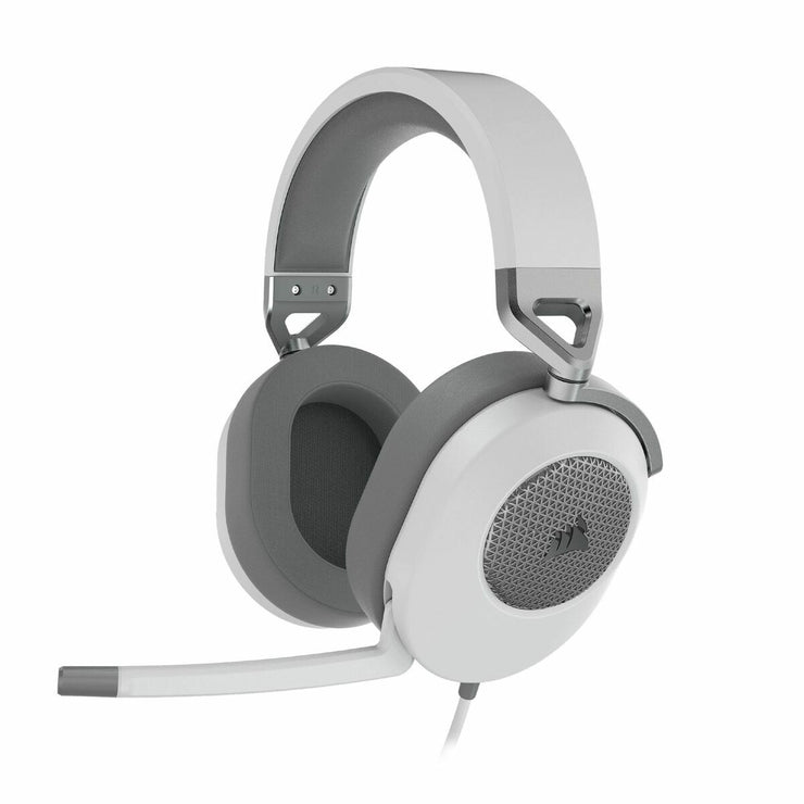 Headphones with Microphone Corsair HS65 SURROUND White-0