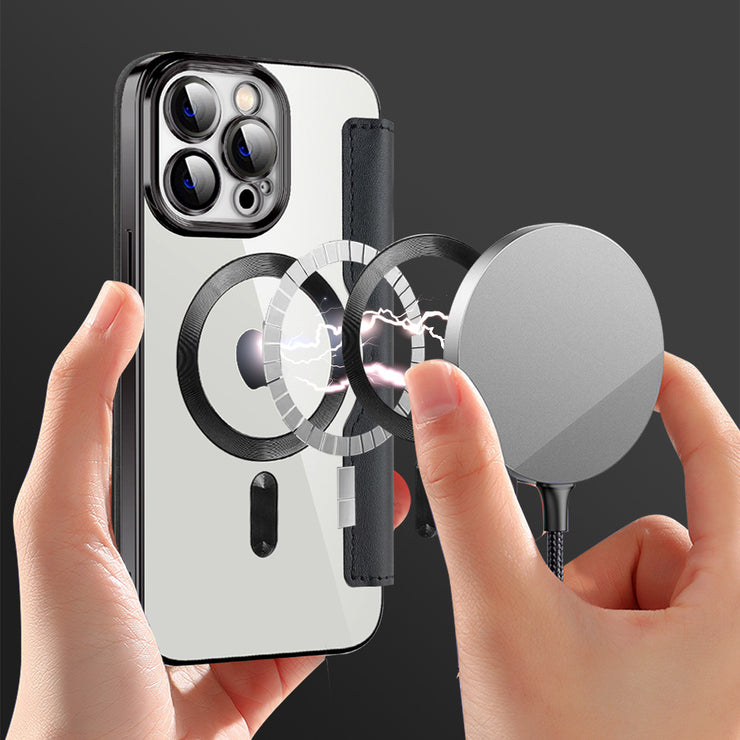 Adatto per iPhone 16, custodia per telefono con ricarica wireless, custodia protettiva Apple 14, scheda plug-in 13 Pro