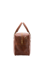Borsa da viaggio unisex In Vera pelle Made in Italy 53x46x23 cm-3