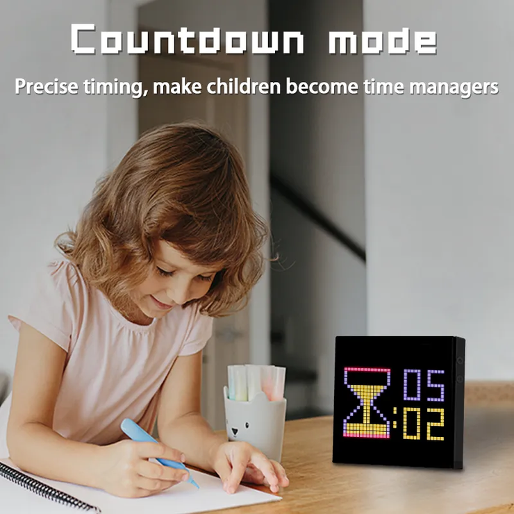 Pixel screen Bluetooth DIY point control screen alarm clock time screen wall-mounted LED pixel light full color dynamic smart DIy