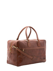 Borsa da viaggio unisex In Vera pelle Made in Italy 53x46x23 cm-2
